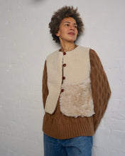 Load image into Gallery viewer, Sheepskin Waistcoat w/buttons