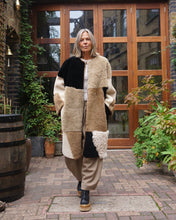 Load image into Gallery viewer, Patchwork Sheepskin Coat
