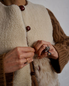 Sheepskin Waistcoat w/buttons