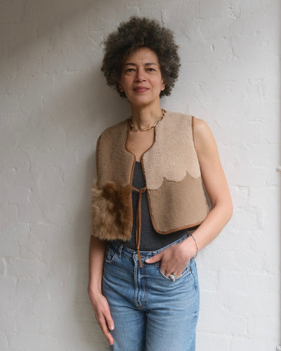 Sheepskin Waistcoat Scallop