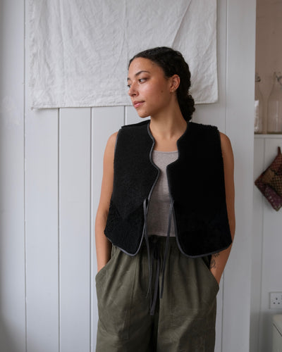 Sheepskin Waistcoat Scallop