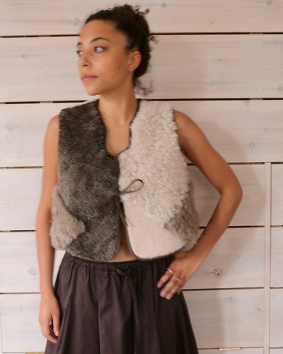 Sheepskin Waistcoat Scallop