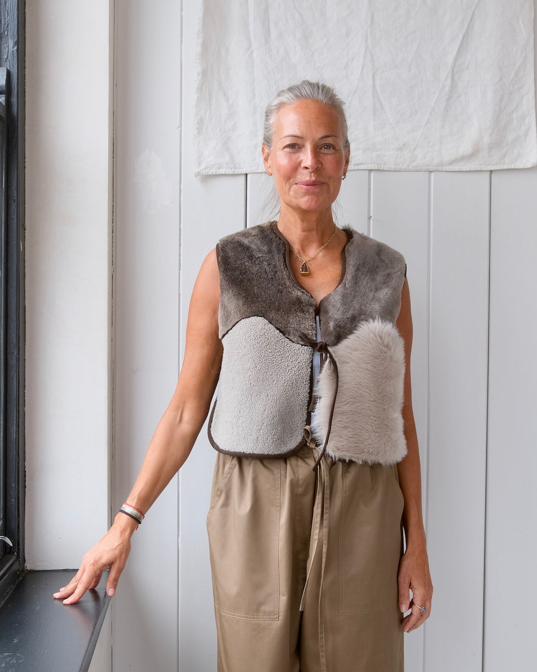 Reversible Sheepskin Waistcoat