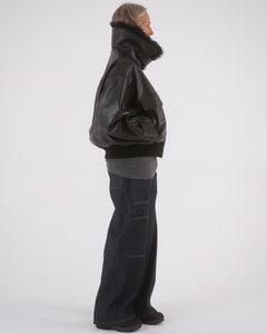 Relaxed Leather Jacket