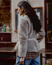 Load image into Gallery viewer, Orla Peplum Sheepskin Jacket