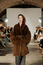 Load image into Gallery viewer, Sheepskin Wrap Coat