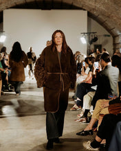 Load image into Gallery viewer, Sheepskin Wrap Coat