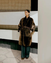 Load image into Gallery viewer, Sheepskin Wrap Coat