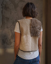 Load image into Gallery viewer, Sheepskin Waistcoat Taupe