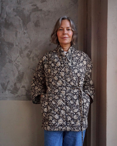 Quilted Jacket Block Print