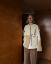 Load image into Gallery viewer, Sheepskin Jacket Multi Ecru