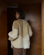 Load image into Gallery viewer, Sheepskin Jacket Multi Ecru