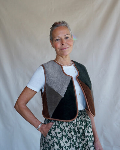 Sheepskin Waistcoat Multi