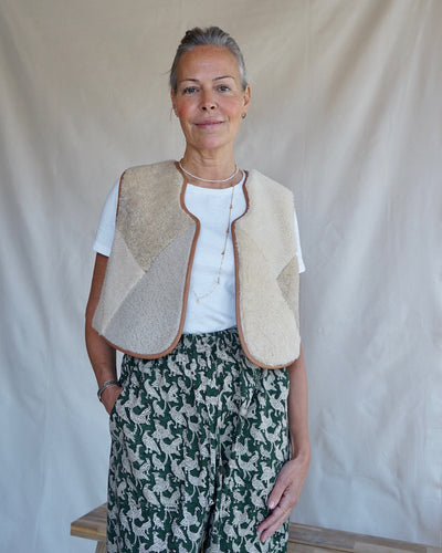 Sheepskin Waistcoat Natural