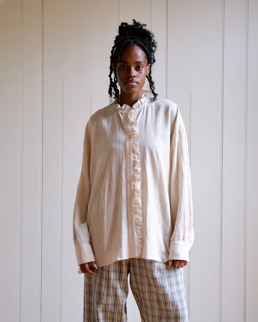 Darcey Shirt Tobacco Stripe