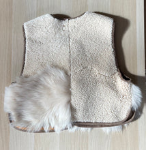 Load image into Gallery viewer, Sheepskin Waistcoat Ecru