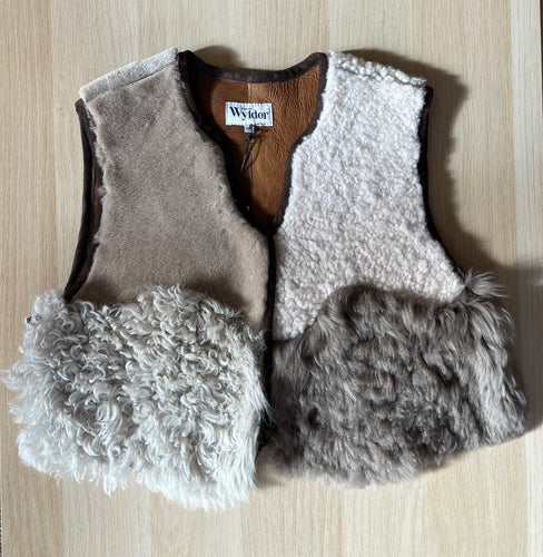 Sheepskin Waistcoat Putty