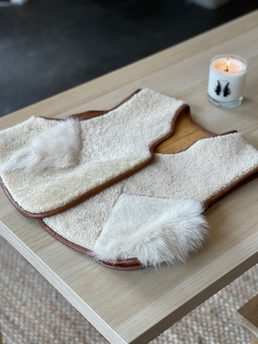 Sheepskin Waistcoat Ecru